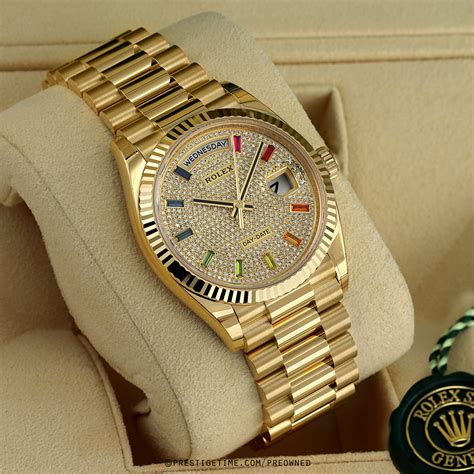 rolex day date brand new price|pre owned rolex day date.